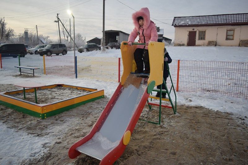 В селе Камаево Менделеевского района открыли детскую площадку