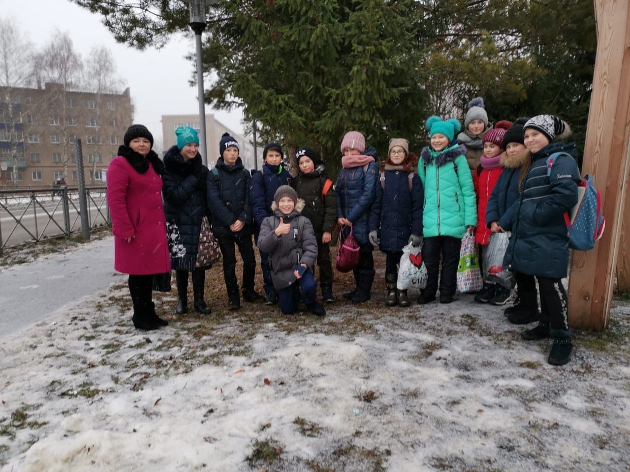 В Менделеевске была проведена акция «ОСТОРОЖНО, ГОЛОЛЕД!»