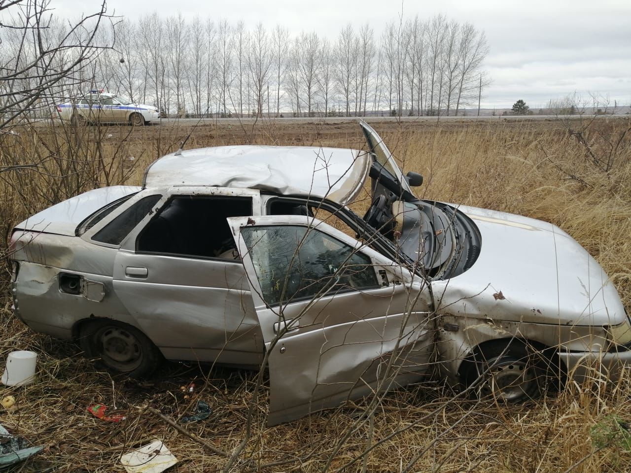 В Менделеевском районе водитель «десятки» съехал в кювет