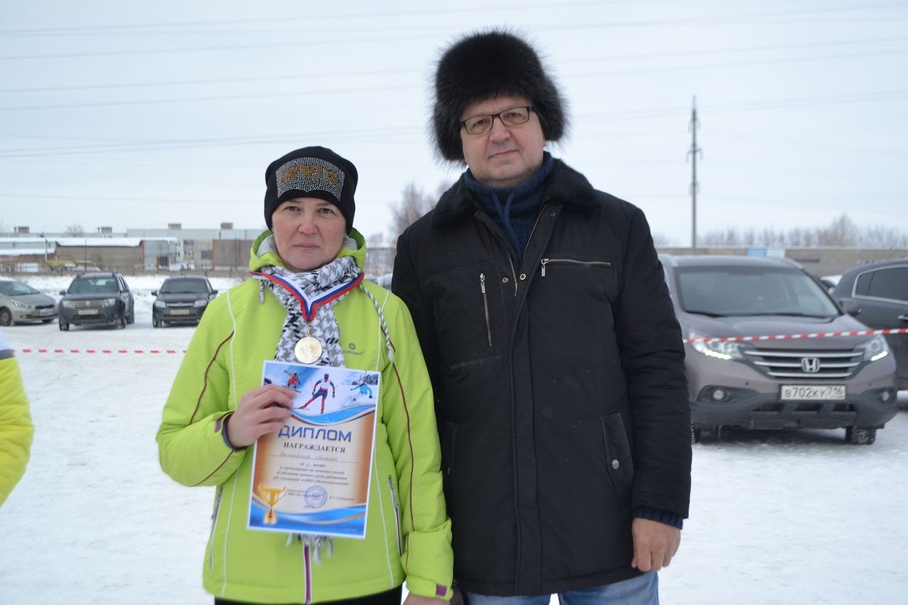 В Менделеевске прошли соревнования по лыжным гонкам среди работников «Аммоний» и «Менделеевсказот»