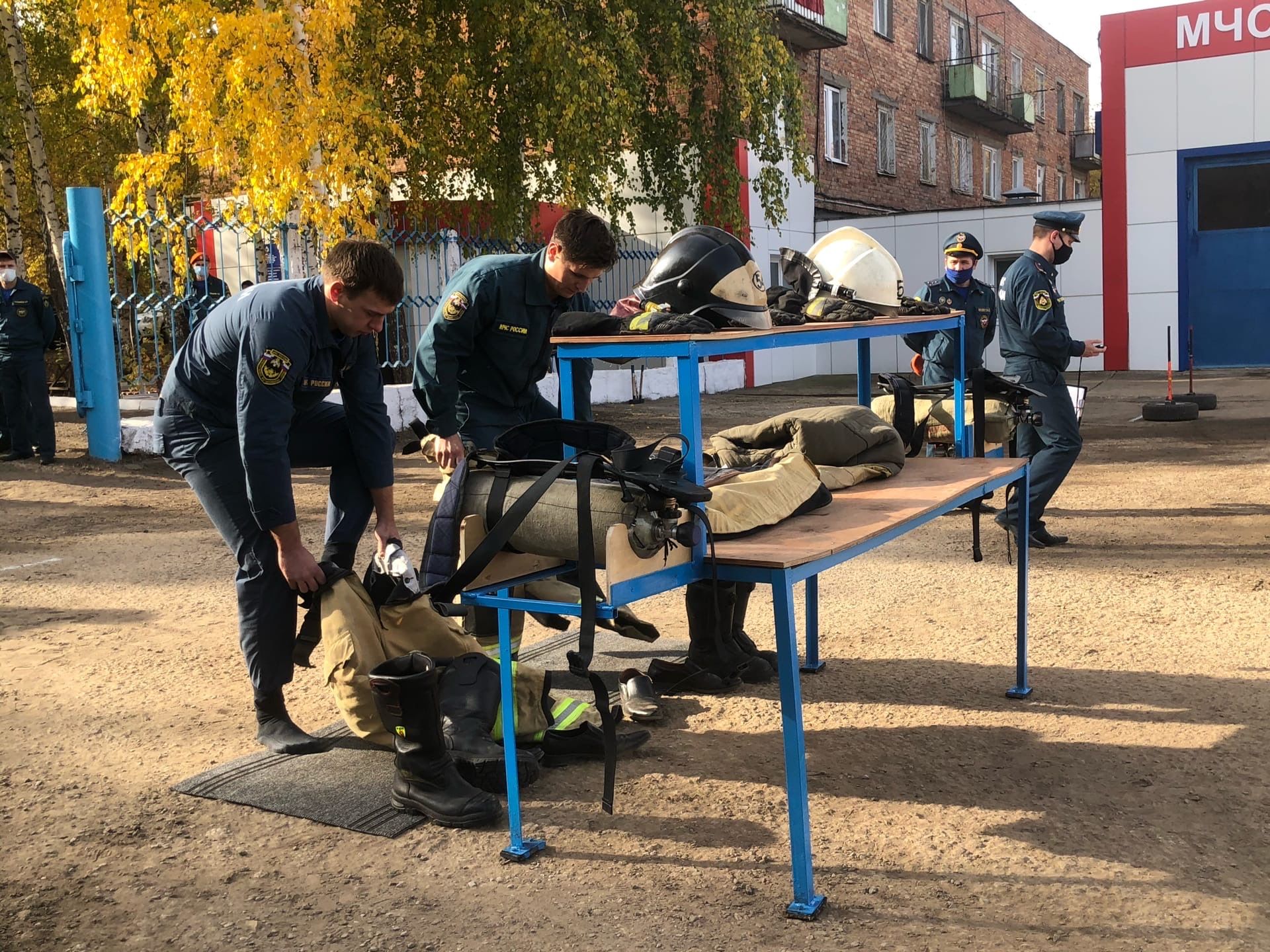 В Менделеевске проходят республиканские соревнования по пожарному многоборью