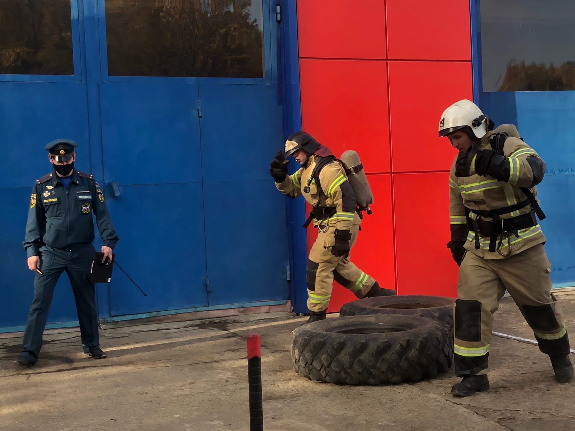 В Менделеевске проходят республиканские соревнования по пожарному многоборью