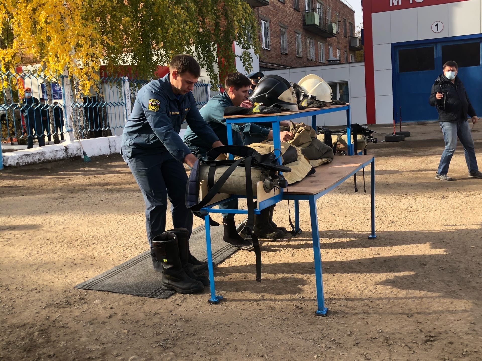 В Менделеевске проходят республиканские соревнования по пожарному многоборью