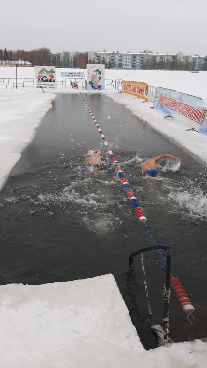 Менделеевцы в открытом чемпионате РТ по зимнему плаванию заняли призовые места