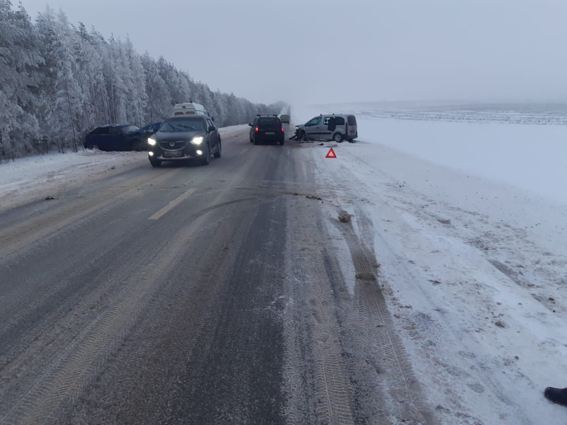 В Менделеевском районе произошло ДТП с пострадавшей