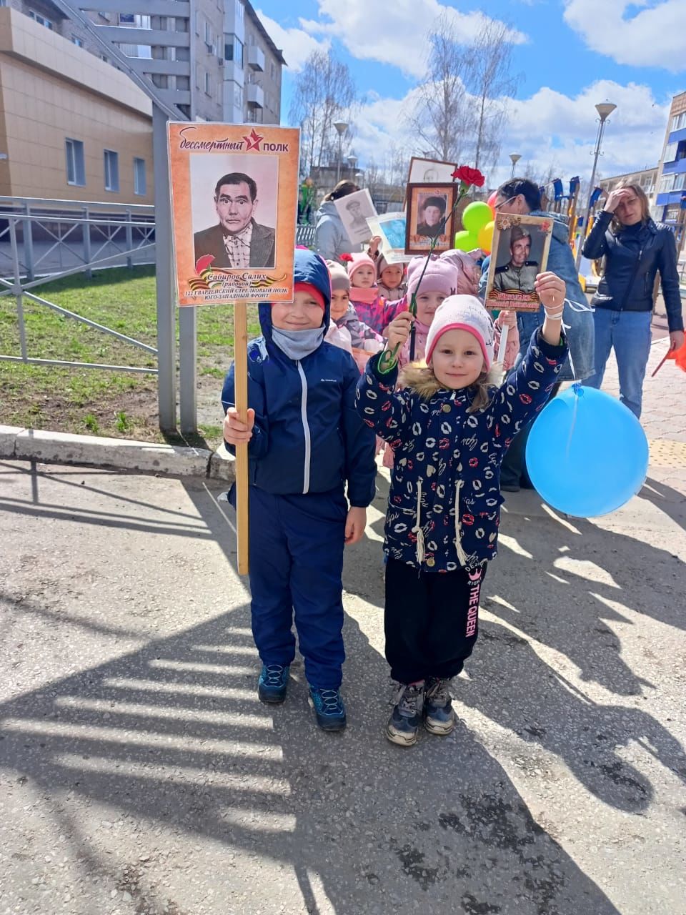 Бессмертный полк для менделеевских дошкольников