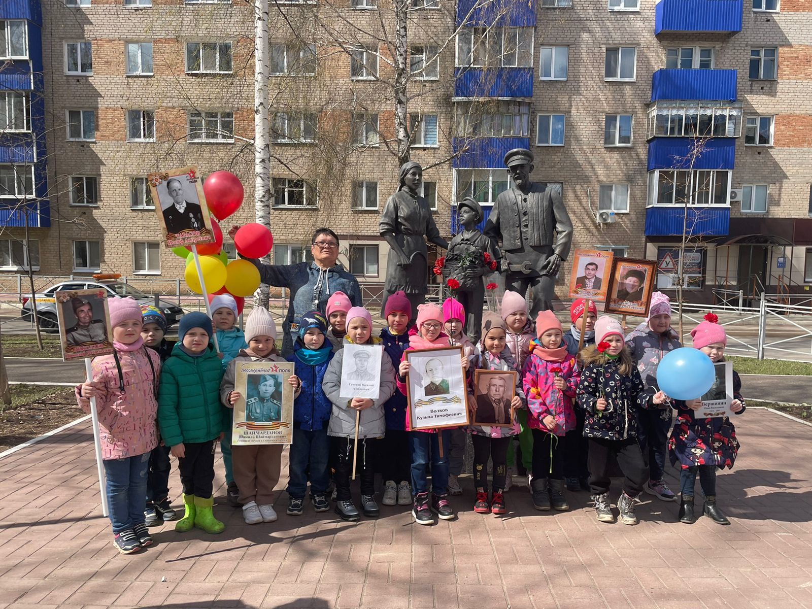 Бессмертный полк для менделеевских дошкольников