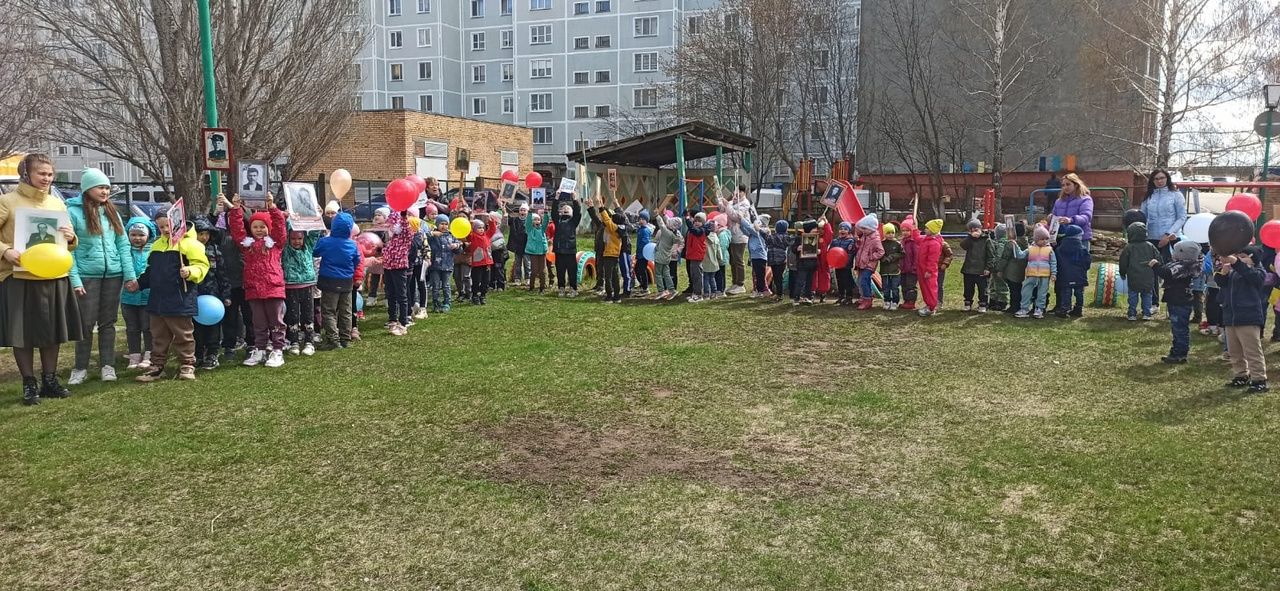 Они не забыты: В детских садах Менделеевска проходят празднования Дня Победы