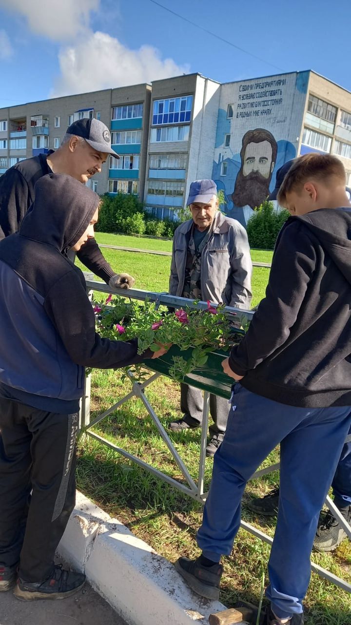 Город ярче: в Менделеевске продолжается благоустройство