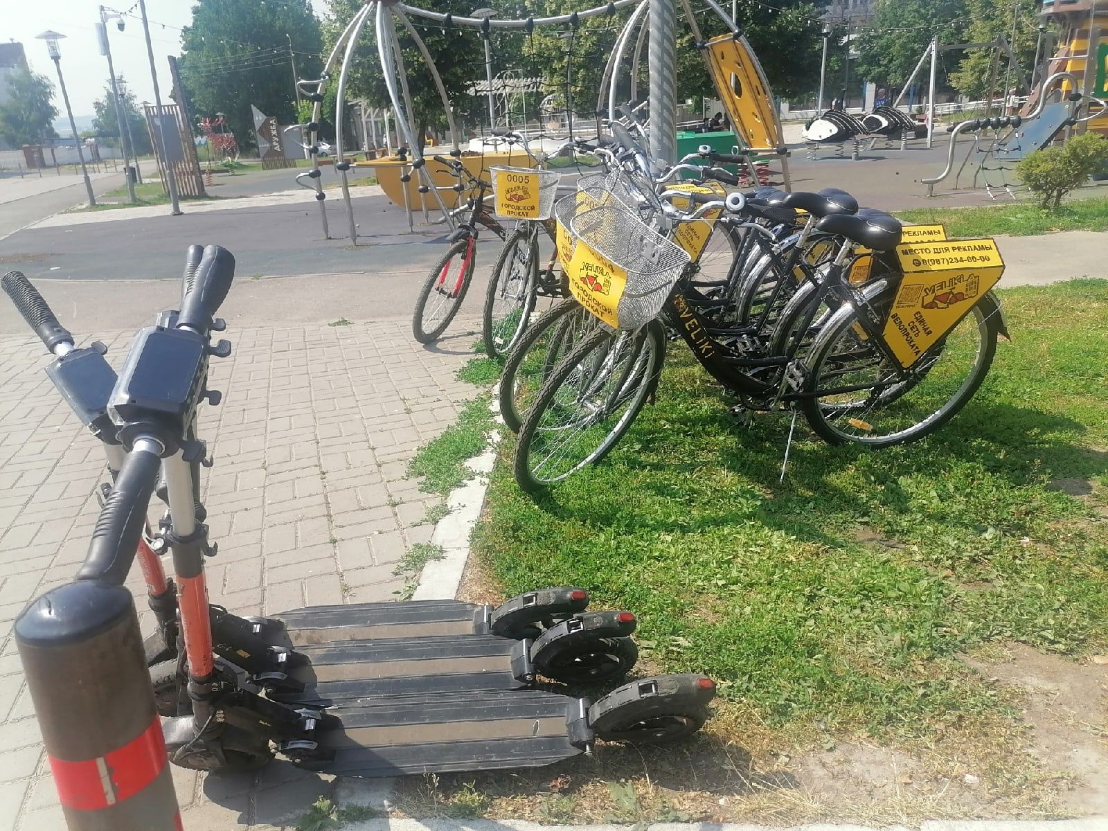 В Менделеевске работает прокат велосипедов и самокатов