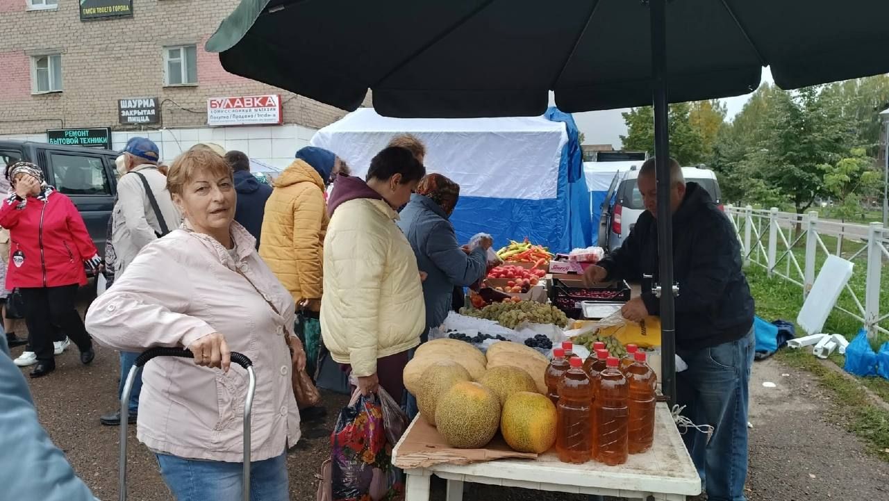 На сельскохозяйственной ярмарке Менделеевска многолюдно