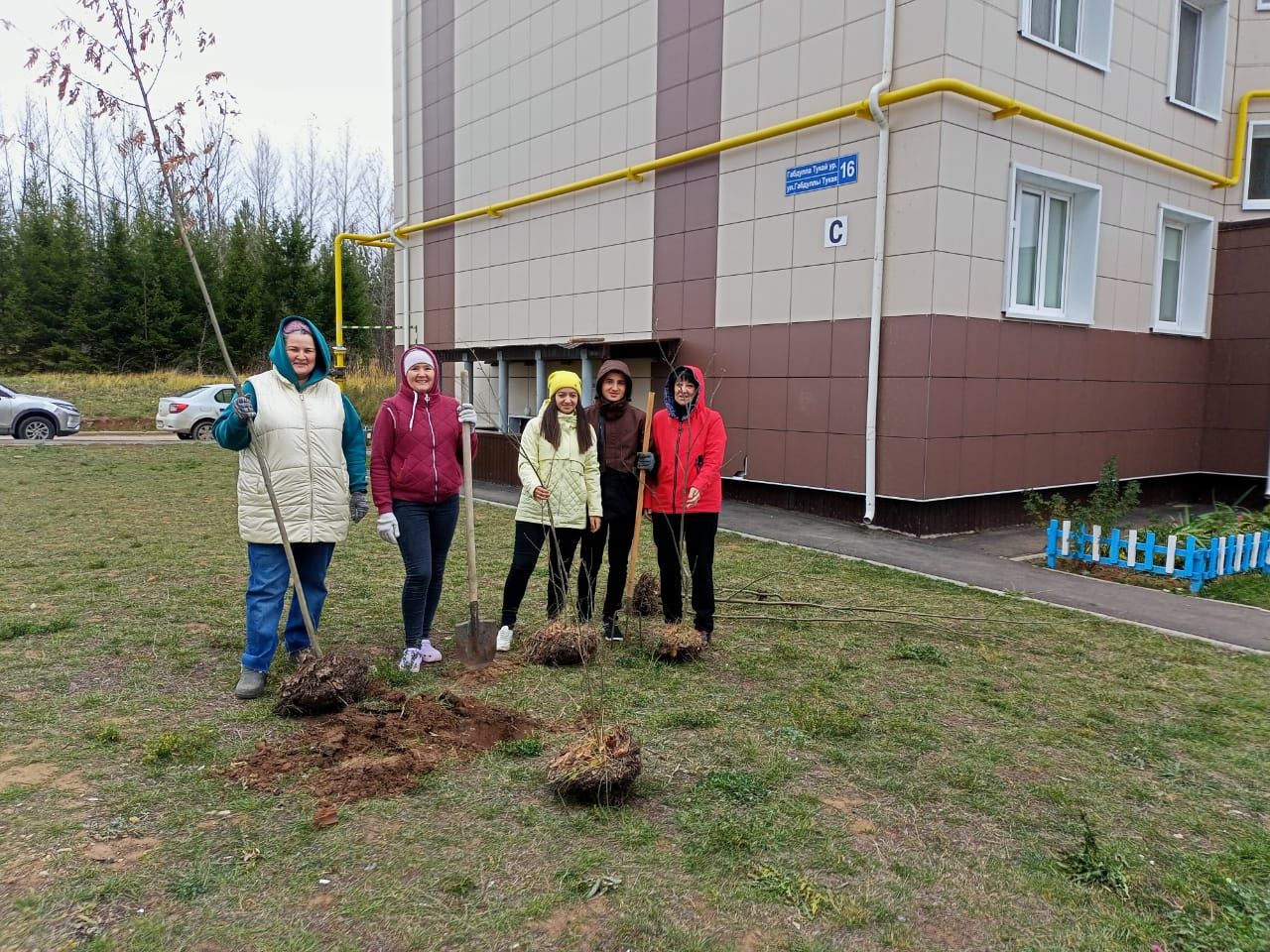 Жители ТОС «Альфа» присоединились к посадке деревьев