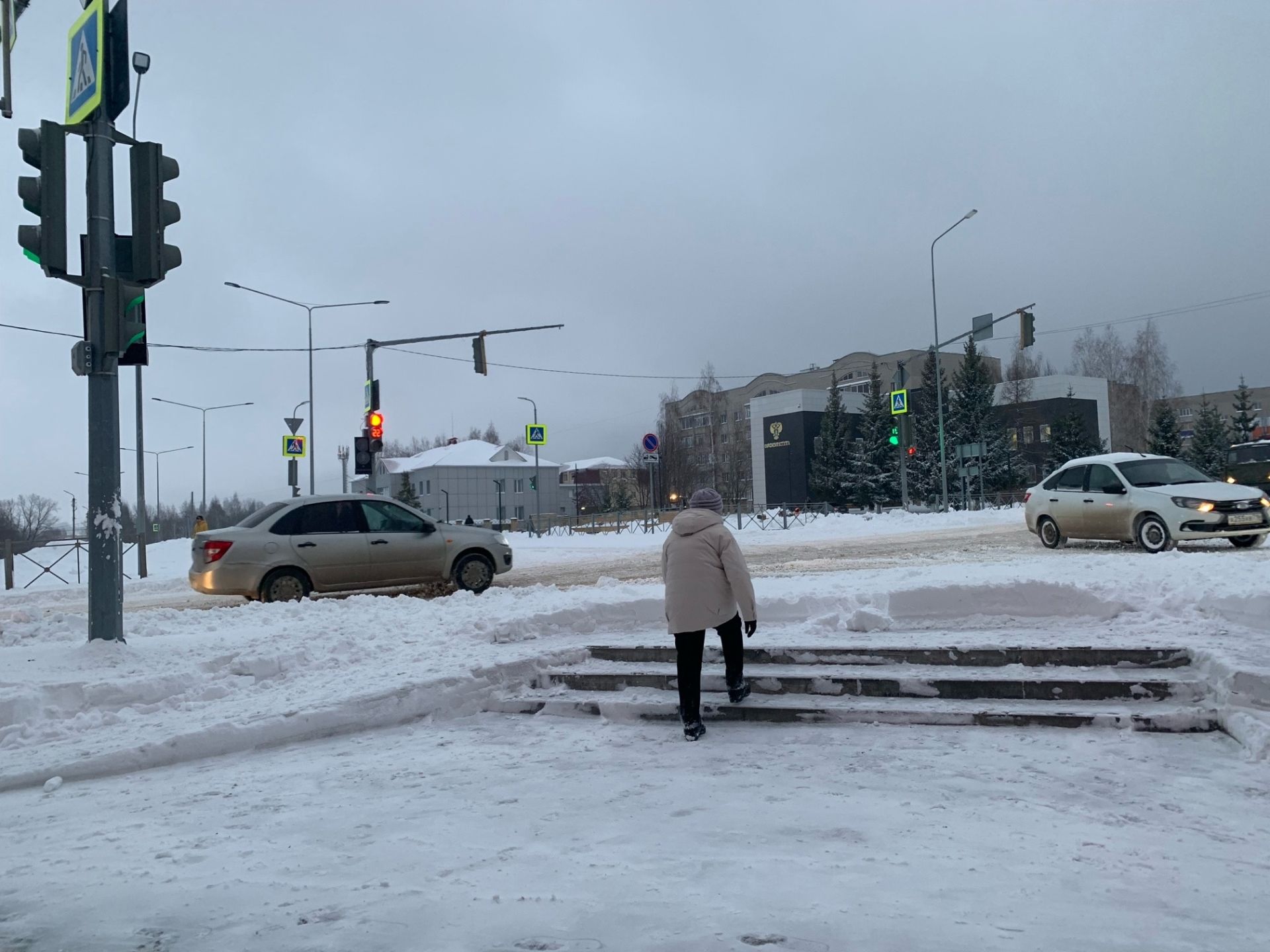 Снега ждали? В Менделеевск пришла зима