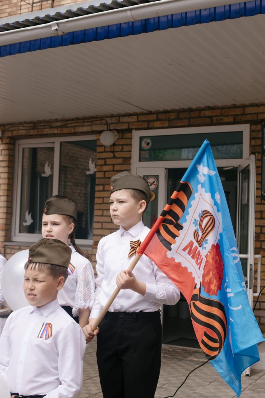 В школе №7 провели торжественный митинг, посвященный 78-й годовщине Победы