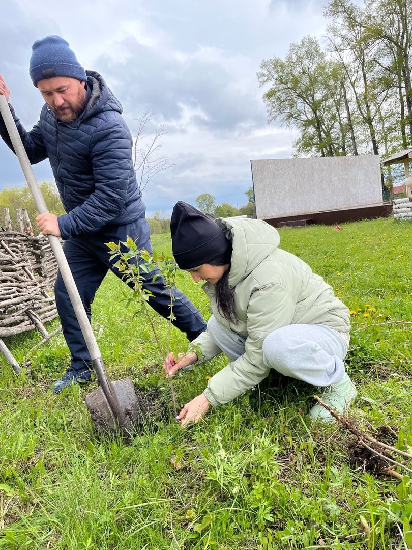 Мунайкинцы активно включились в озеленение территории