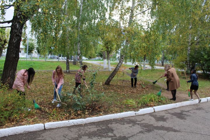 Менделеевцы выходят на уборку общественных территорий