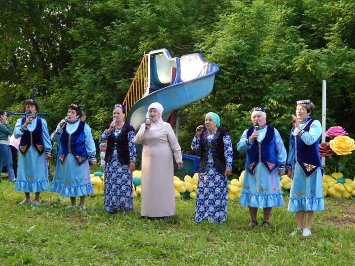 Весело задорно прошел вечерний Сабантуй в деревне Тат.Текашево